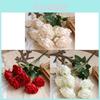 Formal Wedding Decor Silk Rose Bouquet With Realistic Design For Home And Event Use