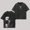 Jujutsu Kaisen Gojo Satoru T Shirt The Strongest Graphic Men Acid Wash Oversized Streetwear Anime Cotton Top Tee
