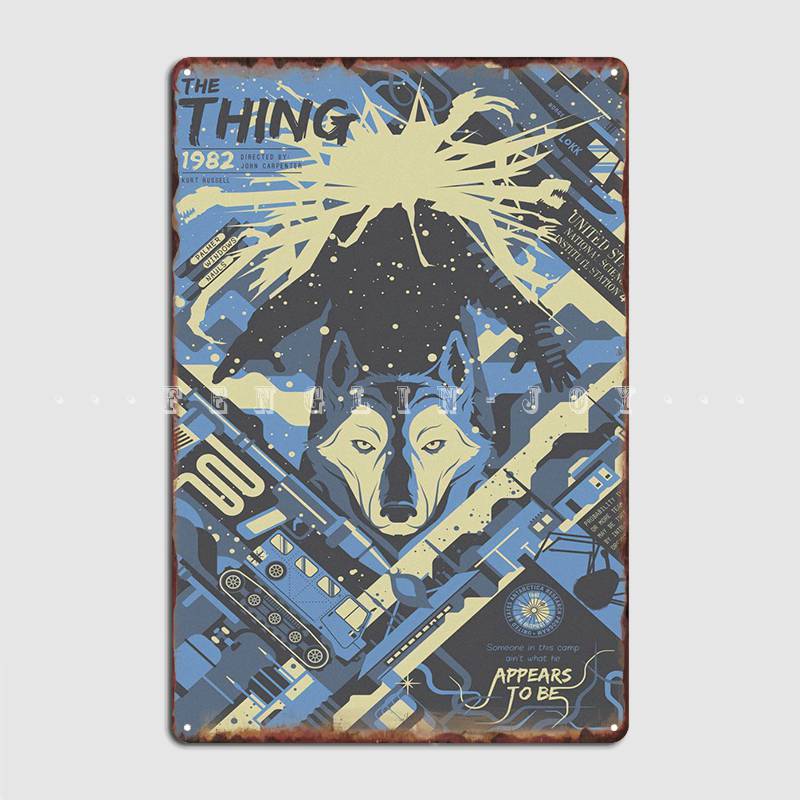 

Вещь 1982 фильм ужасов постер металлическая доска на стену паб гараж ретро Настенный декор жестяная вывеска плакаты 20x30cm