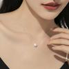 PÄRLA Tillverkad i Japan Naturligt Pärlhalsband Akoyapärla Pärlhalsband Vardagsbruk Enkel Genomborrning [KOKO JEWELRY] Dam E. (Vit Kedja)