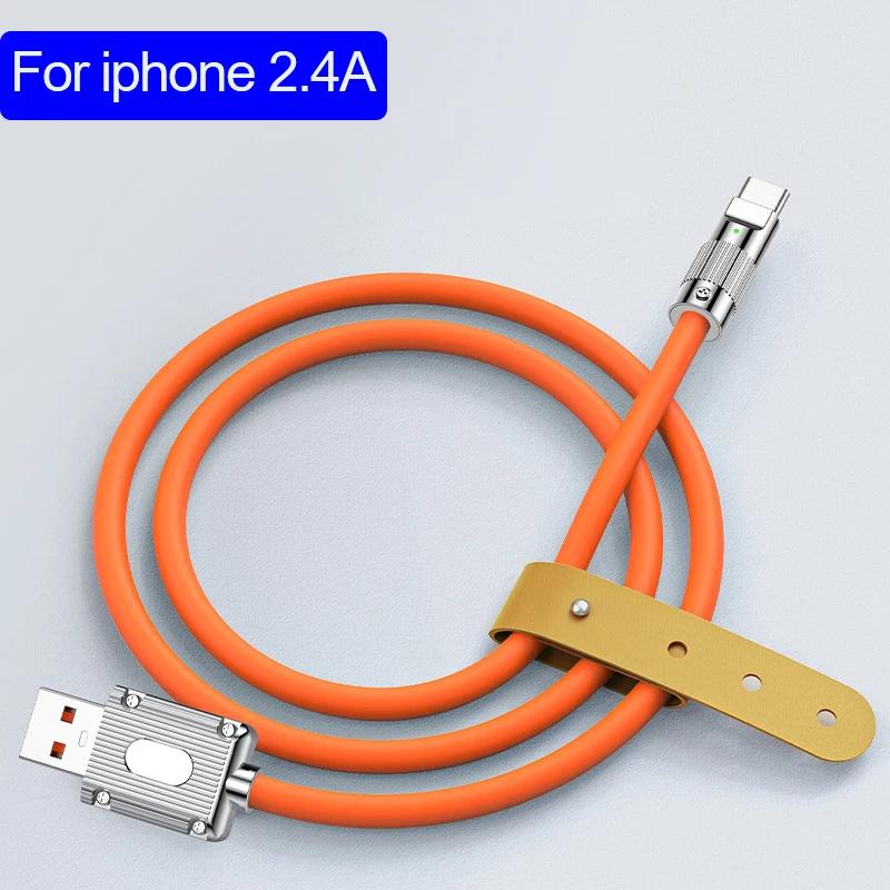 120W Type C Cable 1M PD USB C Data Cord 180° Rotation Elbow High Speed Fast Charging Line Wire for Huawei Samsung S24 Xiaomi 15
