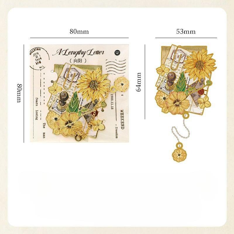 Vintage European Metal Bookmark with Pendant Exquisite Flower Reading Book Tab with Charm Set Teacher Gift Student Supplies