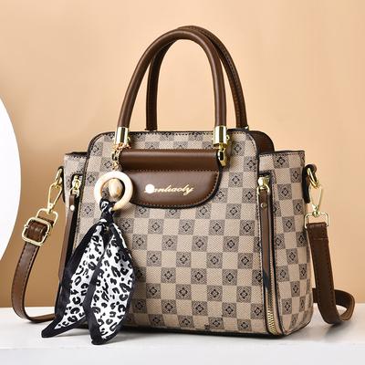 Bolsa de luxo feminina costura selvagem bolsa mensageiro designer marca xadrez bolsa de ombro feminina senhoras bolsas