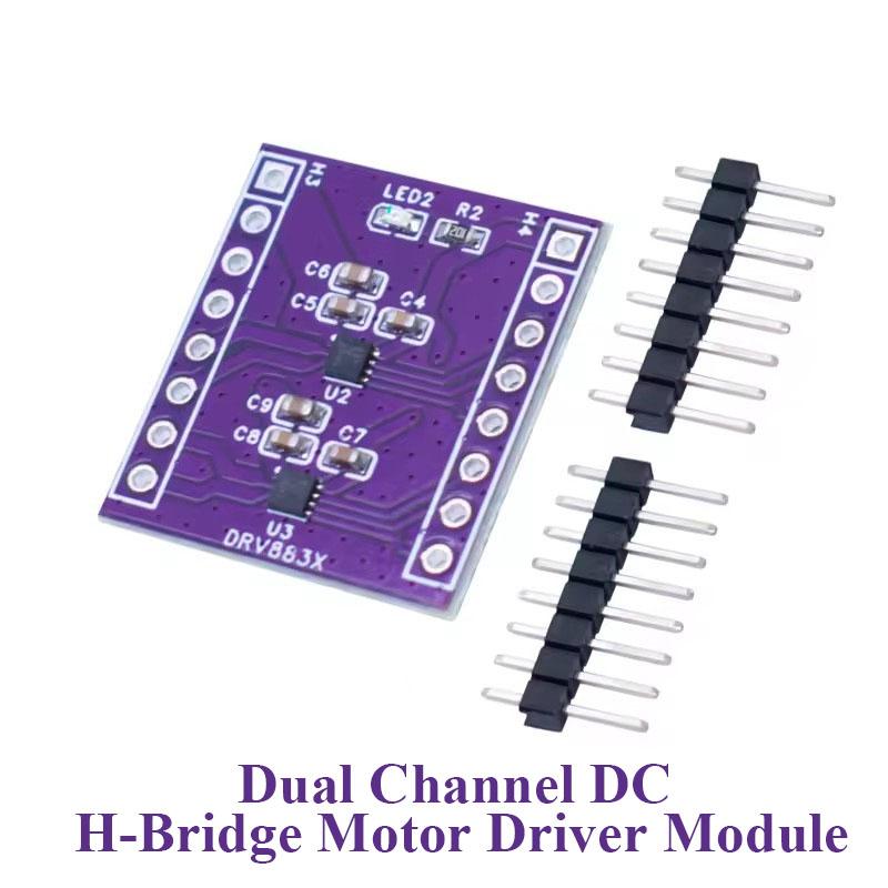 1/5/10/30/50Pcs DRV8837 1 Channel 2 Channel DC H-Bridge Motor Driver Module 1.8A Output Stepper Brushed DC Motor Drive Board