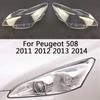Headlight Cover For Peugeot 508 2011 2012 2013 2014 Car Headlight Cover Lens Glass Lampcover Shell Lampshade Headlamp