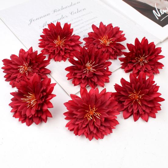 50Pcs Eye-catching Artificial Flower DIY Durable Delicately Cut Simulation Head