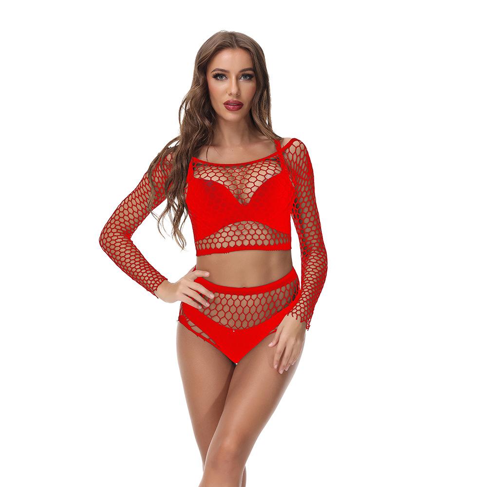 Hip skirt sexy underwear ripped mesh new sexy stockings