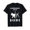 SchrDingers Cat Dead And Alive Physics Nerd T Shirt Black Vintage Soft Top For Everyday Wear Streetwear Versatile