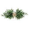 65cm Olive Horizontal Hanging Wreath For Home Decor, Wedding Decoration, Wall Hanging, Door Hanging, Scene Arrangement, Artificial Green Plants