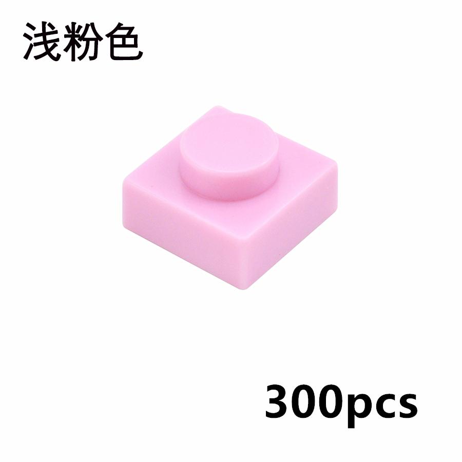 300 Stück DIY Partikel 3024 Dünne Bausteine 1x1 Noppen Steine Pädagogisches Zusammenbauen Konstruktion Kompatibel 3034 Kinderspielzeug