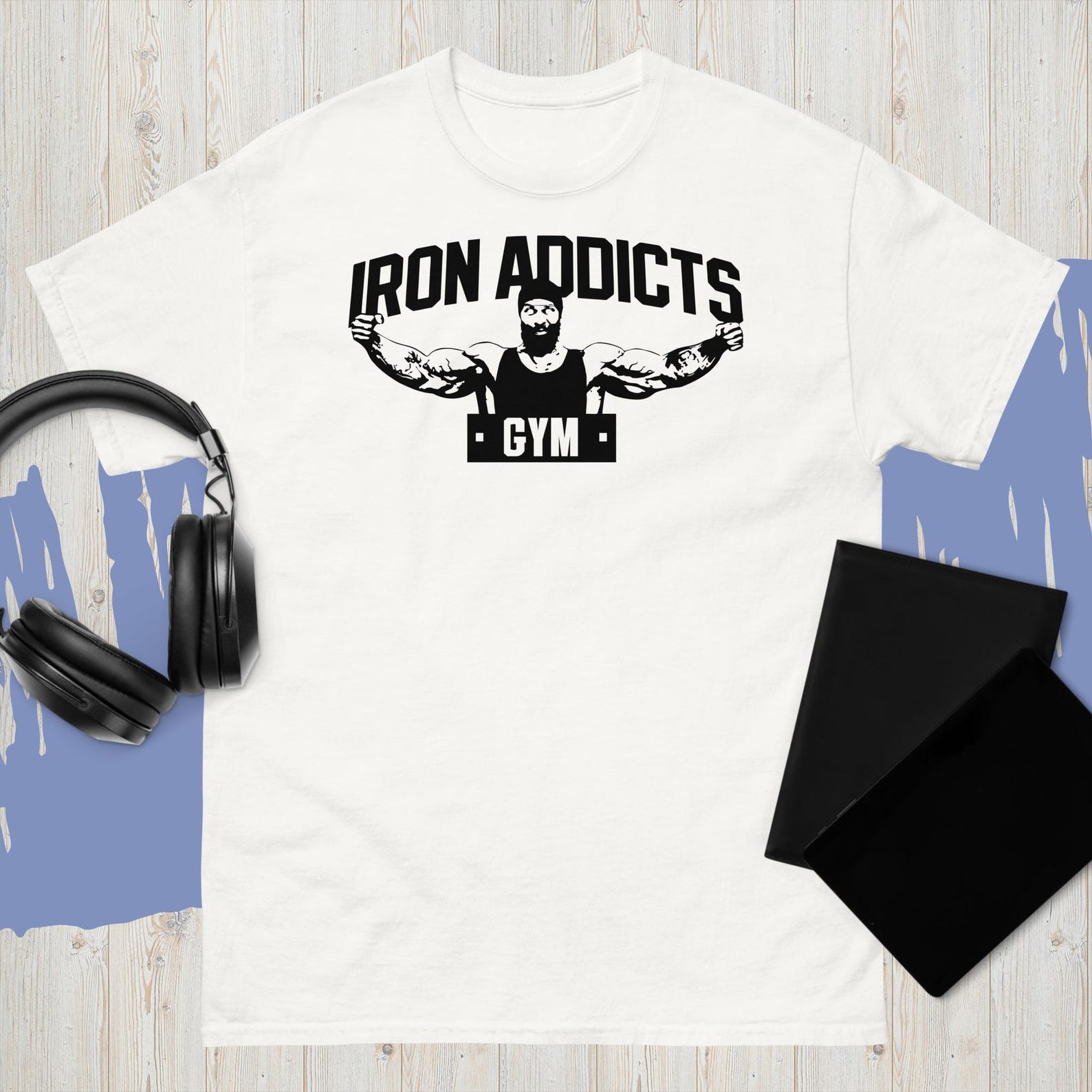 New Iron Addicts Gym Ct Fletcher Mike Rashid New Unisex Usa Size T-Shirt S