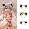 Cat Ear Headbands Halloween Hairbands Faux Furs Hair Hoop Headbands Cosplay Party Hair Accessory for Party  Yellow