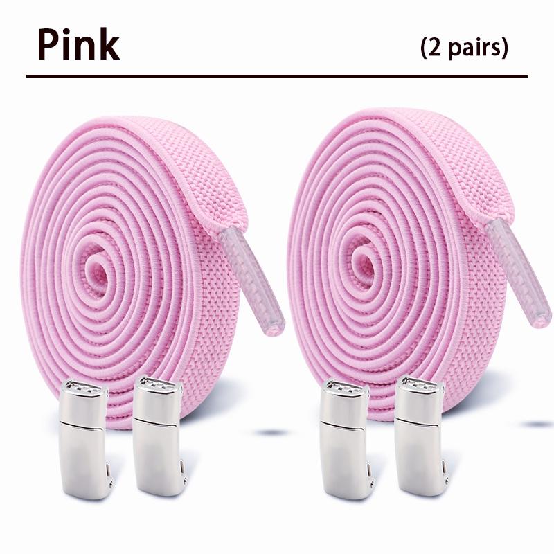 Magnetic Shoe Laces Without Ties Flat Elastic Laces Sneakers Boots No Tie Shoelace Rubber Bands for Shoes Accessories 2Pair