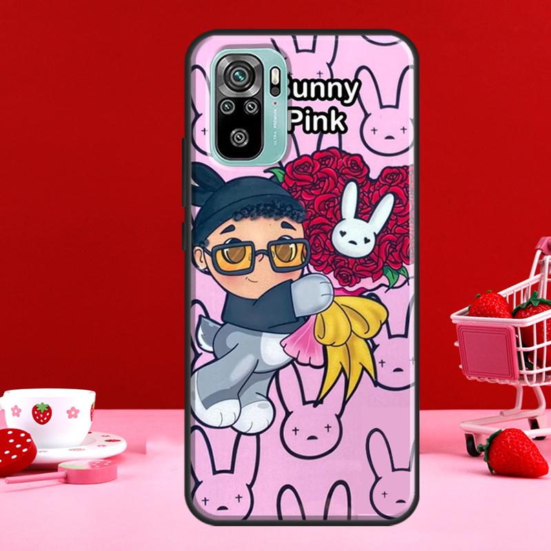 Pouzdro bad bunny pro Xiaomi Redmi Note 11 Pro Note 10 9 8 Pro 11S 9S 10S Kryt pro Redmi 10 9 9A 9C 9T