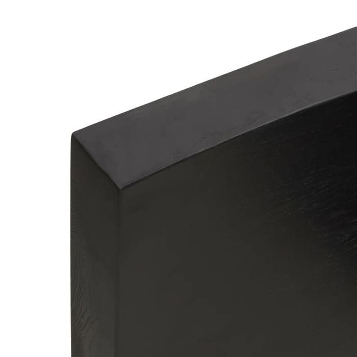VidaXL Dessus de table bois chêne massif traité bordure assortie 364006