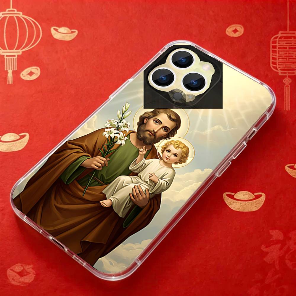 

Art San J-Judas Tadeo Belief Phone Case For iPhone 17,16,15,14,13,12,11 Pro,Max,Plus,X,XS,XR,SE4,E Mini Transparent Soft Cover iPhone12PRO