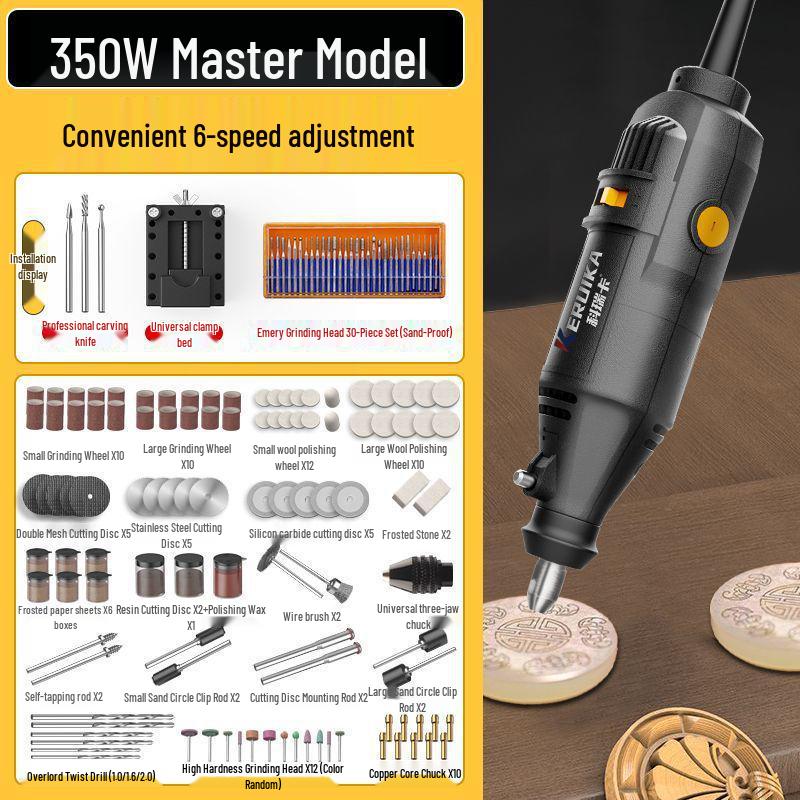 High-Power Handheld Electric Grinder for Wood Carving, Jade Polishing, Cleaning, Cutting & Engraving