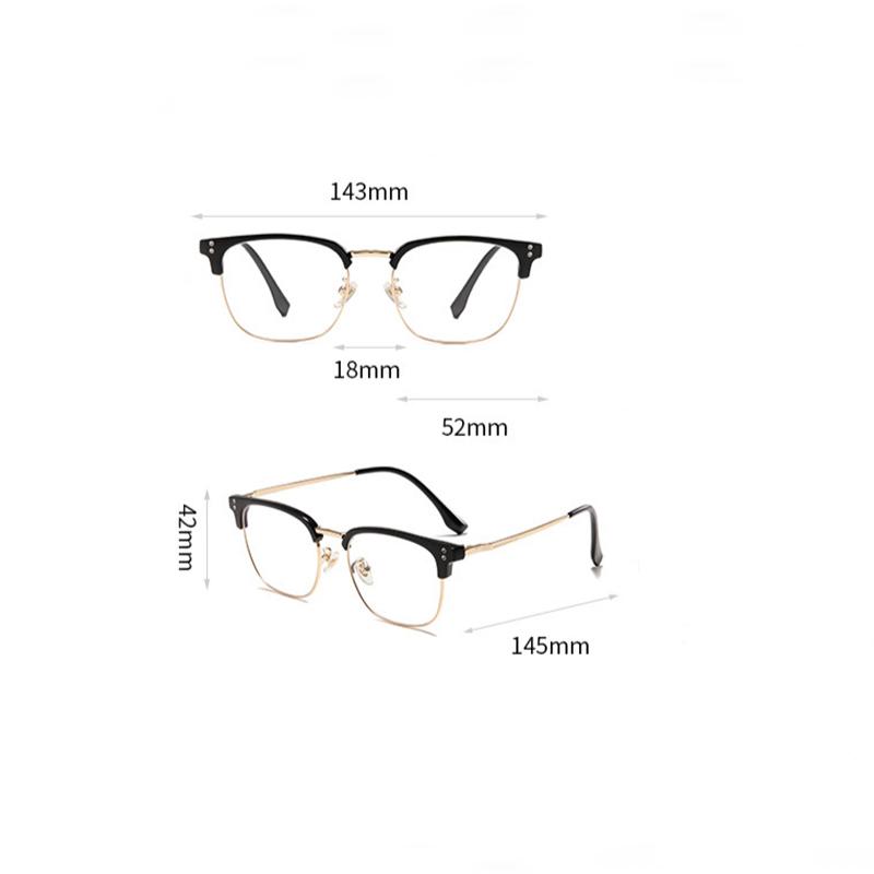 Anti Blue Rays/Photochromic Square Myopia Glasses Outdoor Shade Anti-Uv Short-Sight Prescription Eyewear 0 -0.5 -0.75 To -6.0