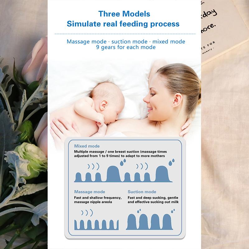 All-in-one Wireless Portable Electric Breast Pump with Strong Suction and Fully Automatic Milking Machine