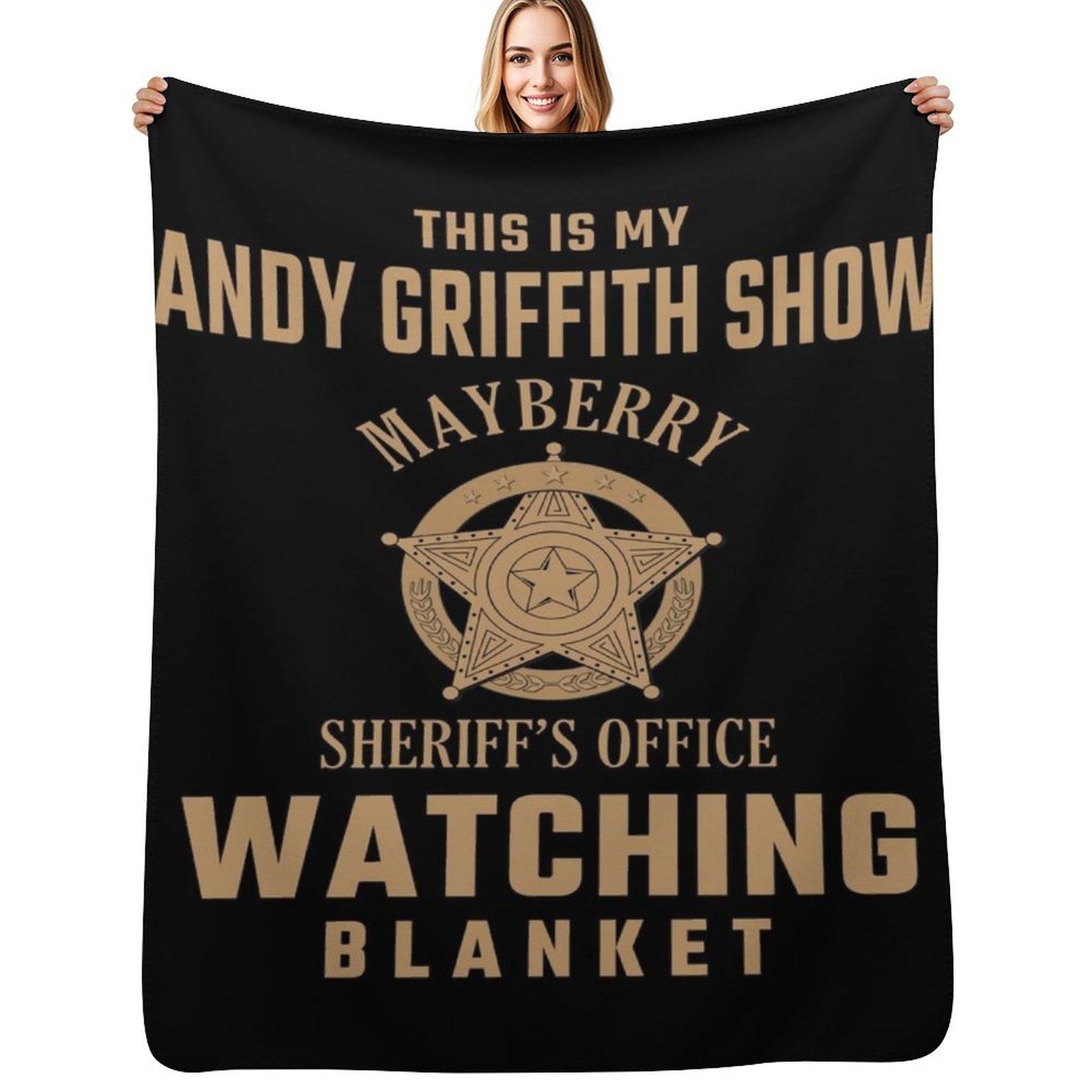 

This Is My Andy Griffith Show Watching Blanket Funny Retro TV Throw Blanket Cozy Throw Blanket Birthday Gift for Him Her 102x76cm(40x30in)