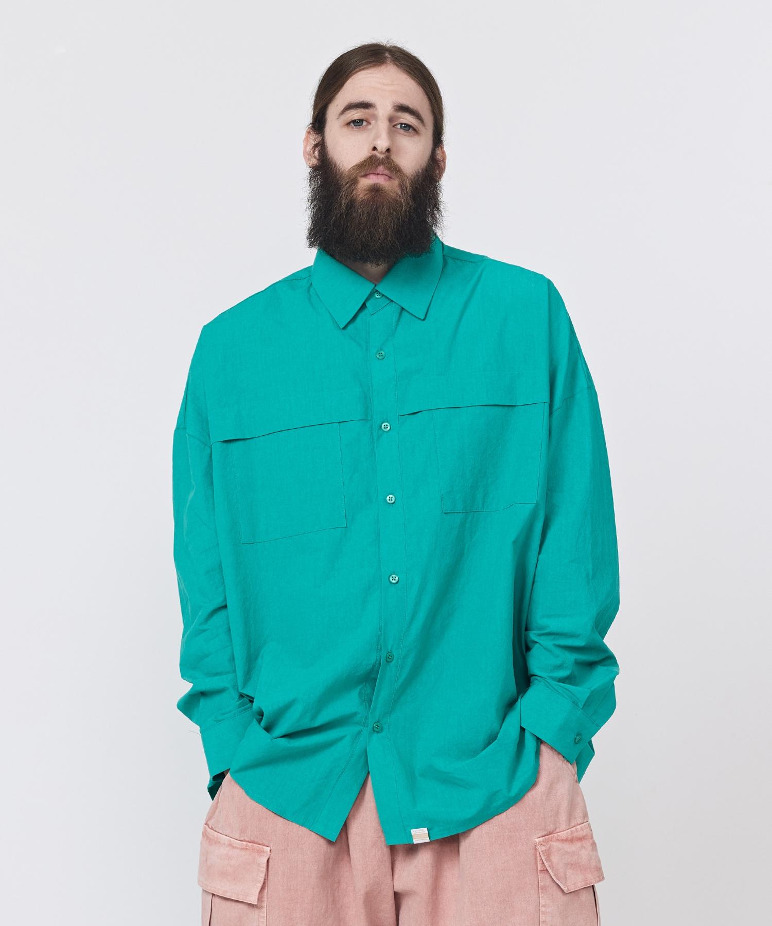 Cargo Bros Cb Pocket Bio Overshirt (Green) Free