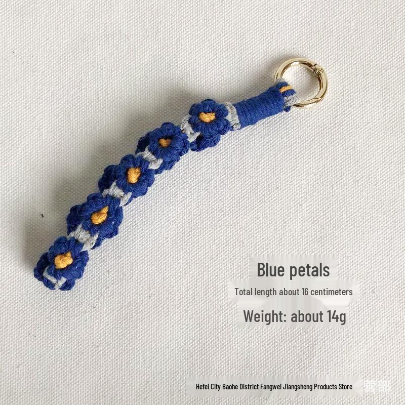 Colorful Daisy Wrist Strap Keychain & Bag Charm Accessory