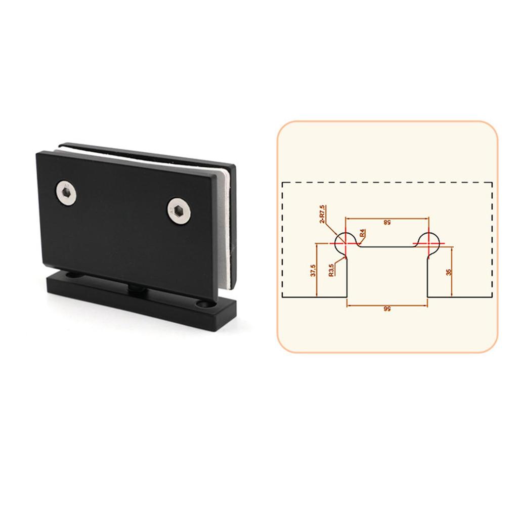 Duty Shower Door Hinges 304 Stainless Steel High Performance Premium Degree Bathroom Clamp Clip