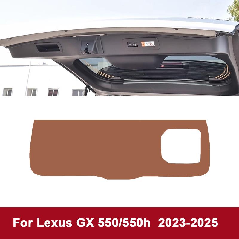 For Lexus GX GX400 GX460 GX550 GX550h 2013-2025 Boot Tailgate Kick Pad Leather Anti Kick Anti-dirty Trunk Door Mat Protection