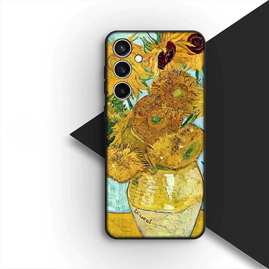 Cover for Samsung Galaxy S10 S8 S9 Plus A33 A34 A31 70 A71 A72 Note 20 9 8 S10E Phone Case Sunflower Yellow Flower Butterfly