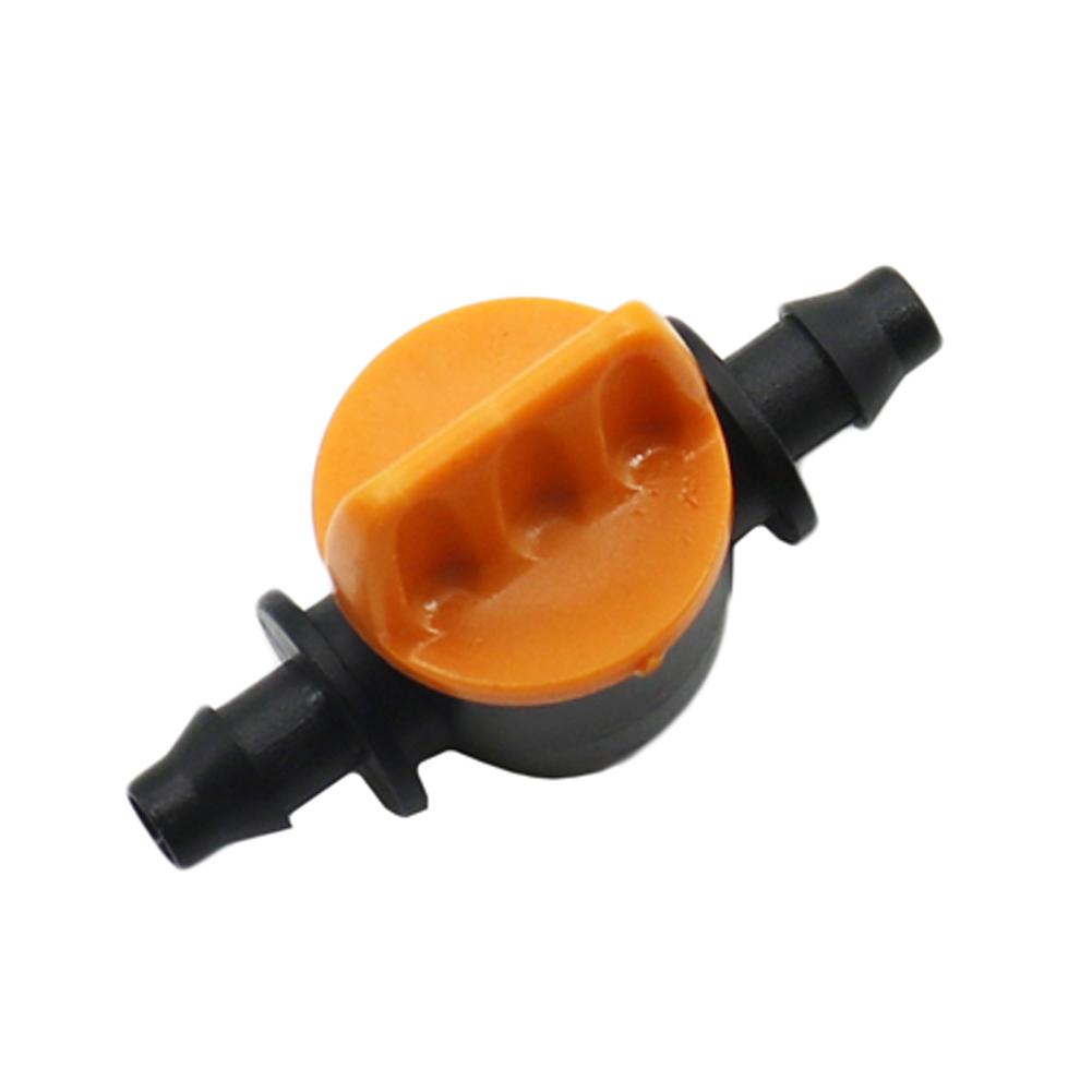 5 Pcs 4/7mm Miniature Valves Homebrew Garden Irrigation Switch Coupling Barbed Slotted Water Hose Valve Garden Water Connectors