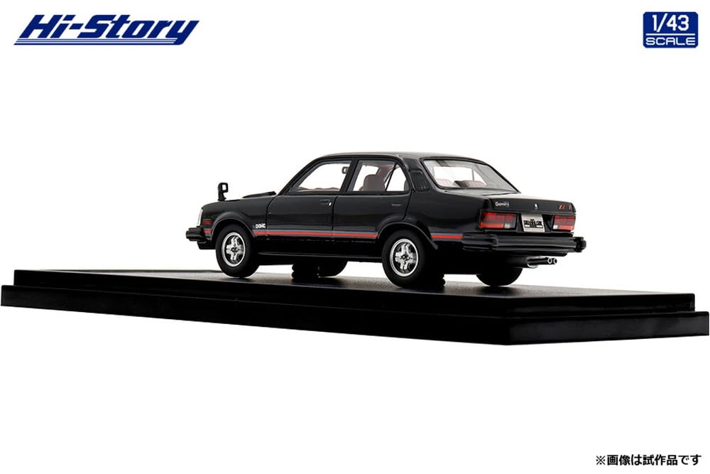Inter Allied Hi Story 1/43 Scale ISUZU GEMINI Sedan ZZ/T (1981) Black Finished Model HS472BK