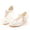 Spring and Autumn Girls' Princess Shoes with Back Bow, Children's Performance Leather Shoes, Korean Version of Frozen Crystal Kids' Shoes