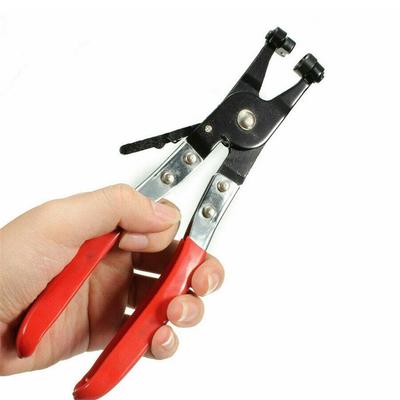 Braçadeira de tubo de carro Alicate de braçadeira de mangueira automotiva longa Alicate de braçadeira de tubo de garganta reta Ferramenta de remoção de braçadeira Alicate de cabo reto e liso