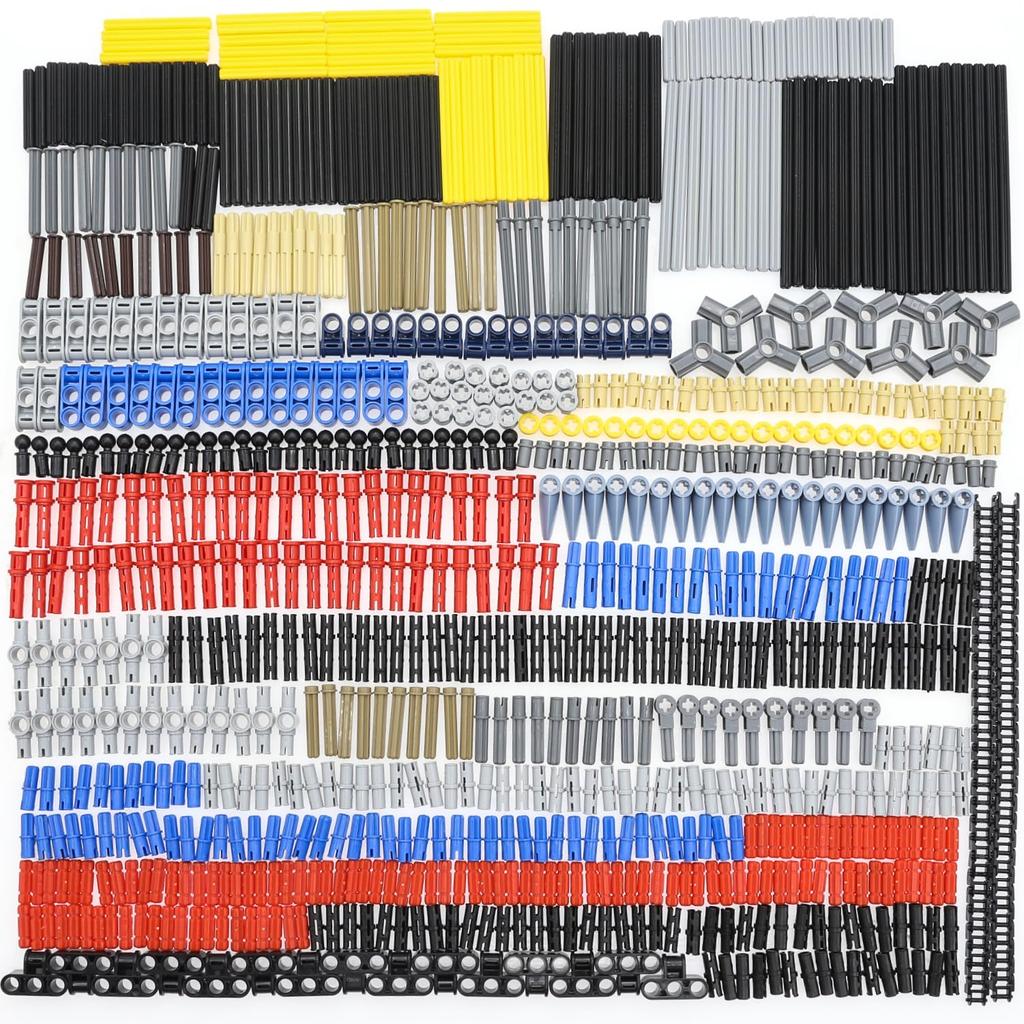 Zylopa 885PCS Technic Axle Pin Kit Compatible with Major Brands Technic Parts Technic Connector Bushing Chain Link