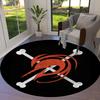 One Piece Logo Round Area Rug Carpet Rug For Living Room Bedroom Sofa Playroom Decor Nonslip Floor Mat