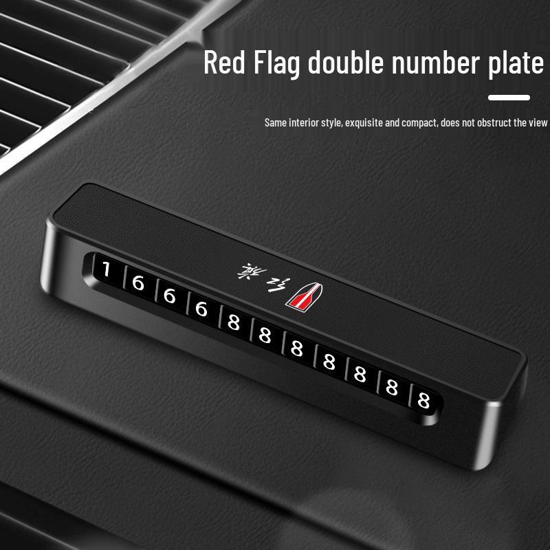 Kompatibel Hongqi HS5 H5 H9 H7 Tillfällig Parkeringsskylt för Högklassiga Bilar