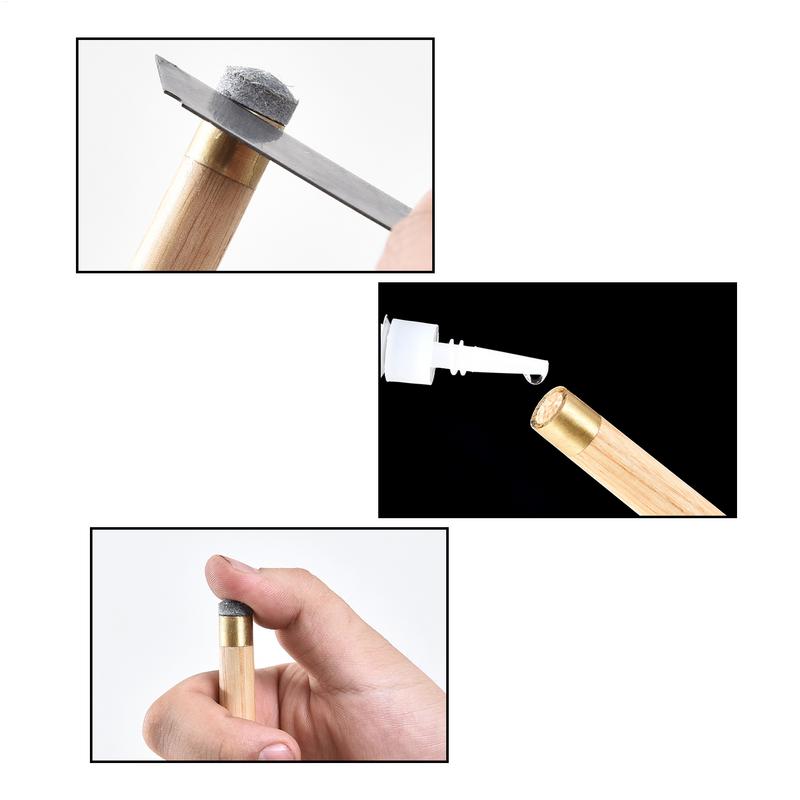 Billiard Cue Repair Pool Club Repair Tools Increase Friction Cue Tip Repair Tool Pool Cue Tips Glue Billiard Cue Tip Accessory