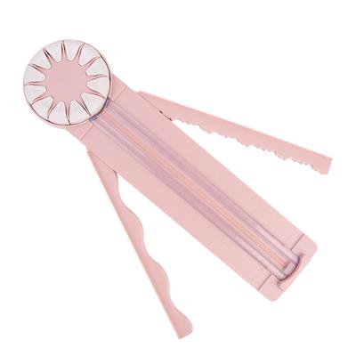 12 In 1 Paper Cutter Rotating Disc Straight Wavy Line Versatile Paper Trimmer for Photo Scrapbook