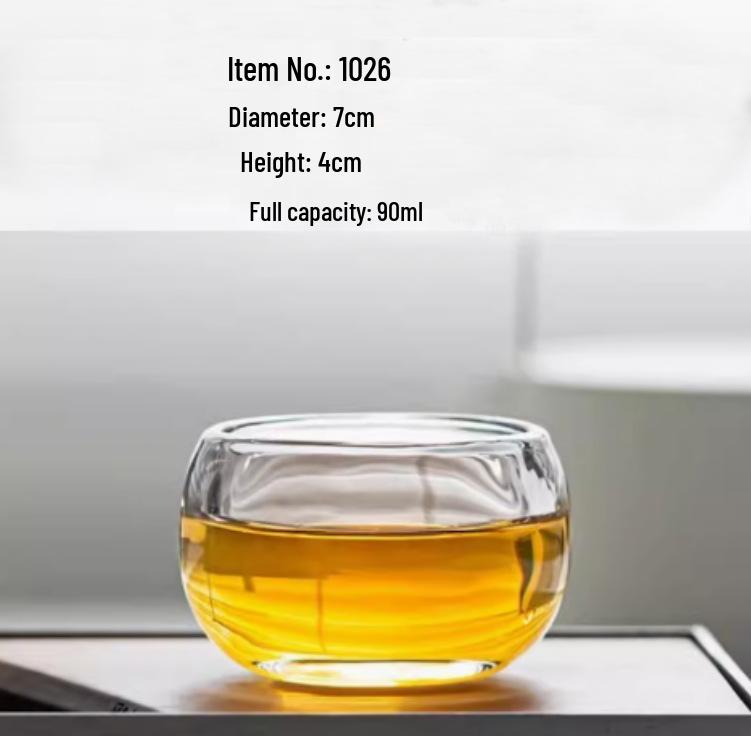 

Elegant Thickened Crystal Teacup - Anti-scalding, Light Luxury Design, Perfect Guest Teacup