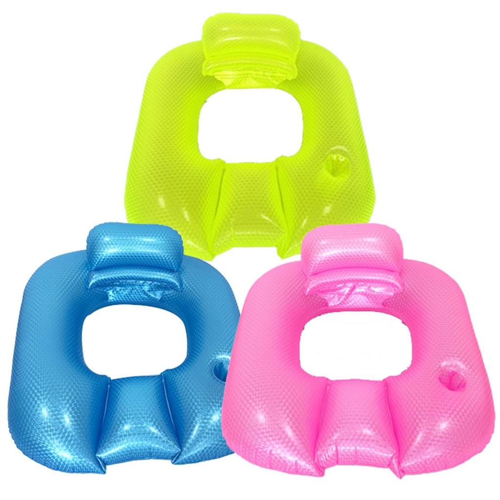 Outdoor Inflatable Floating PVC Pearl Square Inflatable Lounges Chair For Adults And Children, Pool Backrest Sofa