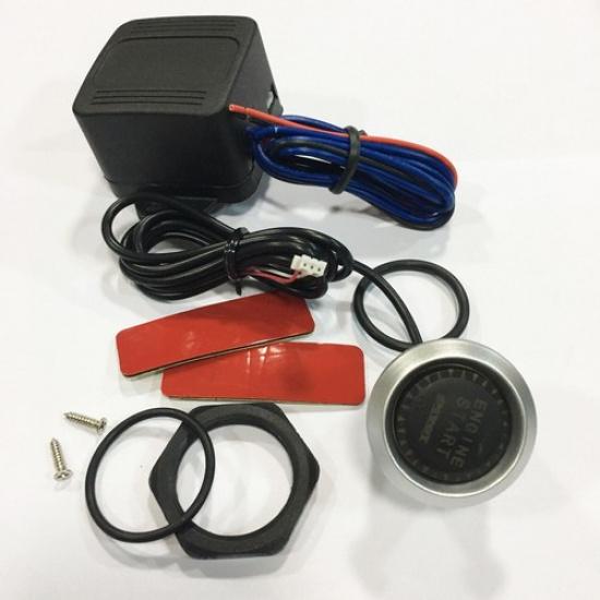 Car Engine Start Push Button Switch Blue LED Illumination Ignition Starter