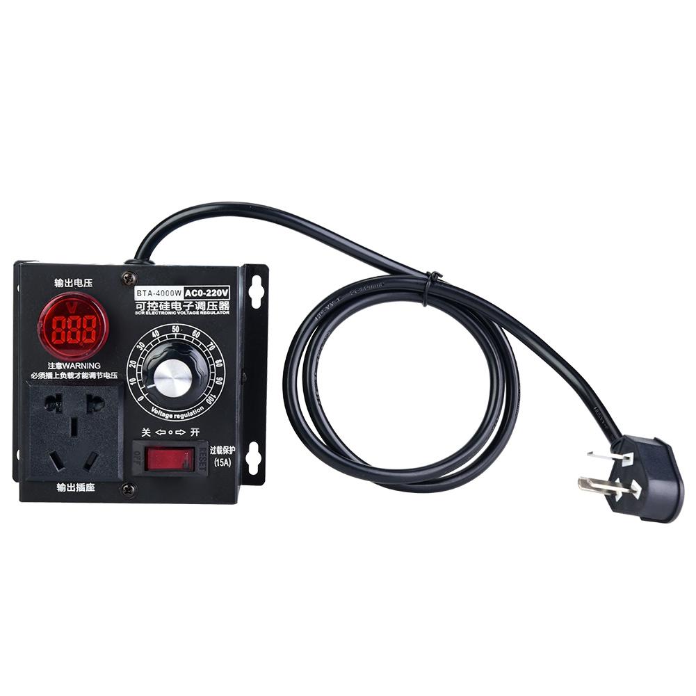 AC 4000W SCR Voltage Regulator Motor Fan Speed Controller Dimmer