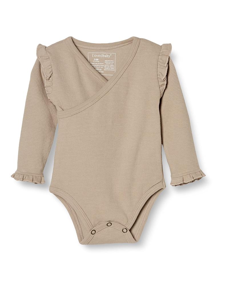 Organic Bodysuit for Babies Barley [L'ovedbaby] Cc2-394 3-6M (for 3-6 Months)
