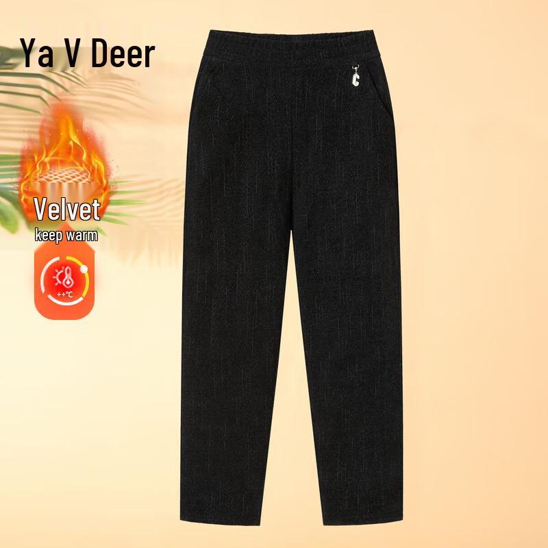 

Yalu Women s Winter Fleece-Lined Corduroy Pants 4XL