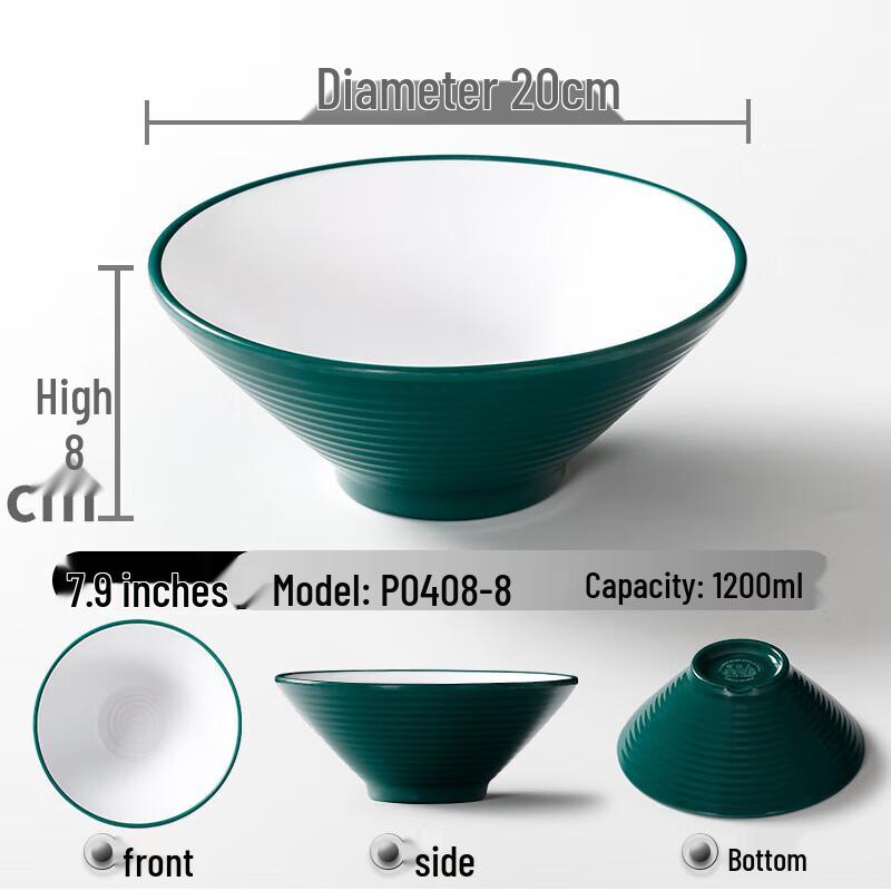 Chinese Style Melamine Noodle and Soup Bowl