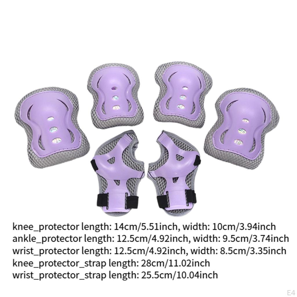Kids Gear: Skate Pad Set Including Knee and Elbow Supports for Riding