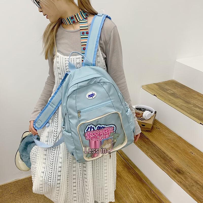 OGARins Transparent Ita Backpack for Teens Medium