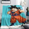 Dragon Ball veikėjo spaudinio flanelinis pledas Aukštos kokybės Patogus visais metų laikais Namų dekoras Šiluma ir jaukumas Puikiai tinka Kalėdų dovanoms