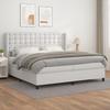 VidaXL Slat Bed Base with Mattress, Upholstered Bed, Double Bed, Adult Bedroom Interior Bed, Modern, 3132520