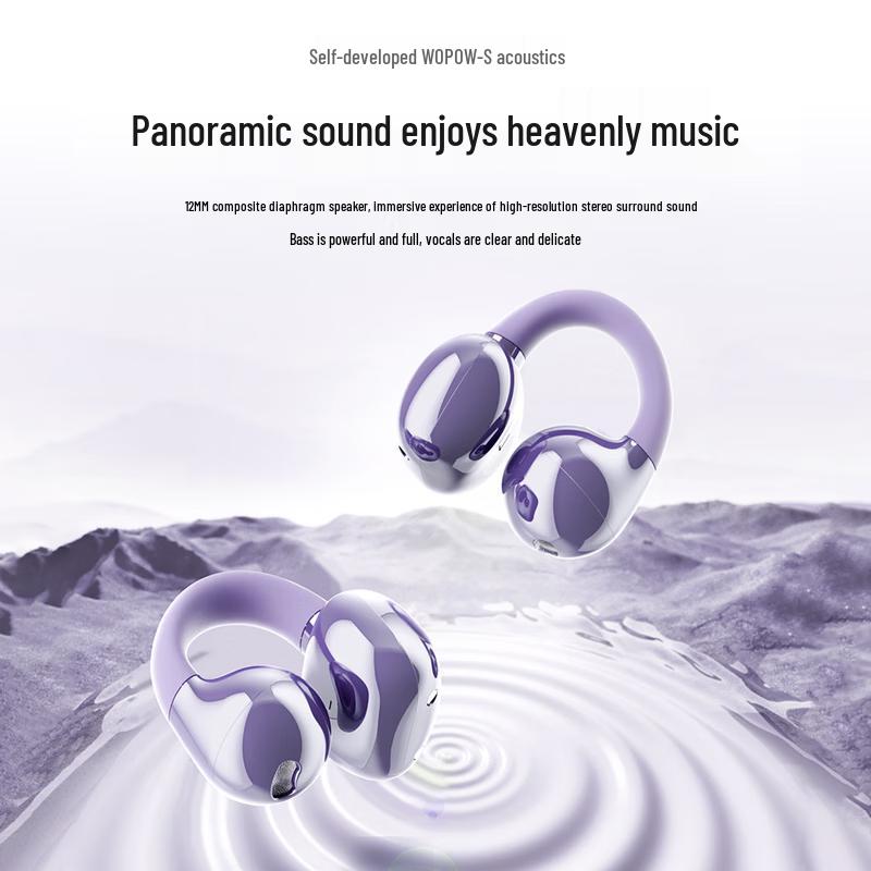 WOPOW OWS18 Open-Ear Clip Wireless Sports Earbuds